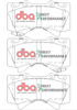 Přední brzdové destičky DBA Brake Pads Street Performance ECE R90 certified Hawk HB589x.704 - DB1838SP LEXUS LX450 LX570 TOYOTA Landcruiser 200 series Sequoia
