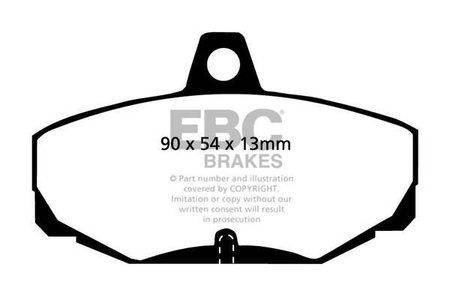 DP3617C - Sada brzdových destiček Série REDSTUFF EBC Brakes