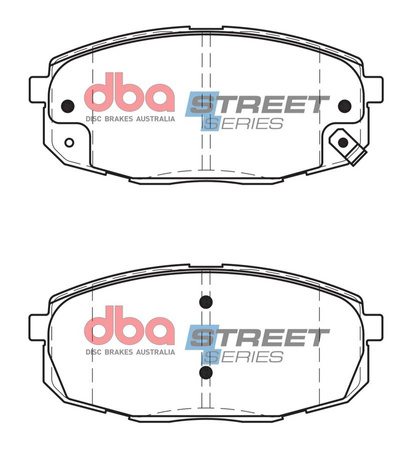 Přední brzdové destičky DBA Brake Pads Street Series Ceramic - DB1754SS HYUNDAI i-30 FD KIA Carens Cee'd ED Pro-Cee'd