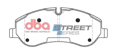 Přední brzdové destičky DBA Street Series Semi-metallic - DB2328SS
