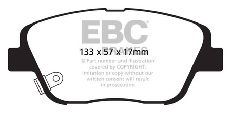 DP1864 - Sada brzdových destiček Série ULTIMAX2 EBC Brakes