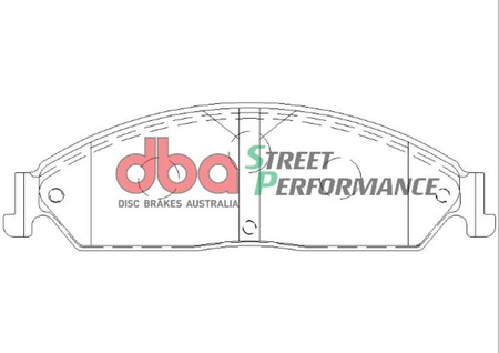 Přední brzdové destičky DBA Brake Pads Street Performance - DB1473SP FORD Aust NZ S.Africa Fairmont BA BF V6 V8 Falcon Territory