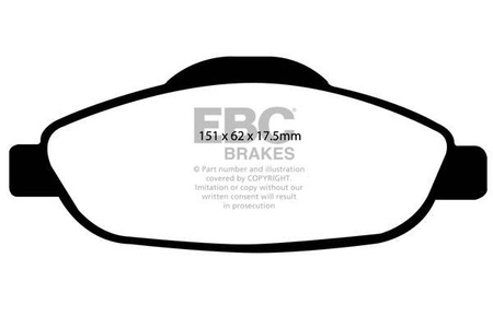 DP1978 - Sada brzdových destiček Série ULTIMAX2 EBC Brakes