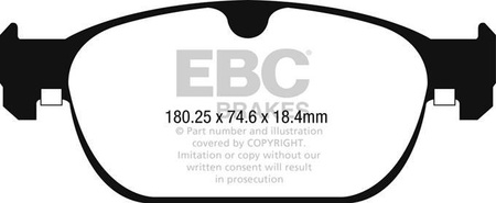 DPX2260 - Sada brzdových destiček Série ULTIMAX2 EBC Brakes