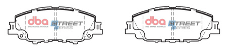 Přední DBA brzdové destičky Street Series Ceramic - DB15043SS