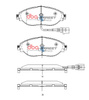 Zadní brzdové destičky DBA Brake Pads Street Series - DB8849SS AUDI Q3 quattro F3 S3 8V TT 8S TTS CUPRA Ateca SEAT Alhambra 7N Leon 5F Tarraco SKODA Kodiaq Octavia 5E Superb 3T 3V VOLKSWAGEN Arteon CC Golf Mk7 Clubsport S Performance Package TCR Mk8