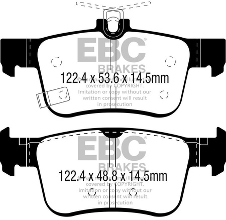 DPX2301 - Sada brzdových destiček Série ULTIMAX2 EBC Brakes