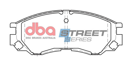Přední brzdové destičky DBA Brake Pads Street Series Ceramic - DB1297SS MITSUBISHI Delica L 200 96-06 300 400 Spacegear Strada
