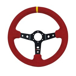 RRS CORSA semišový Volant - Červený
