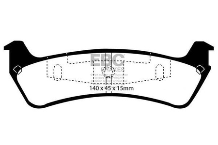 DP1201 - Sada brzdových destiček Série ULTIMAX2 EBC Brakes