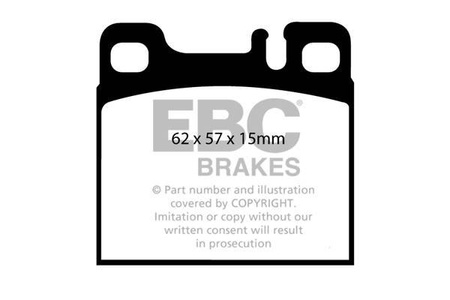 DP1027 - Sada brzdových destiček Série ULTIMAX2 EBC Brakes