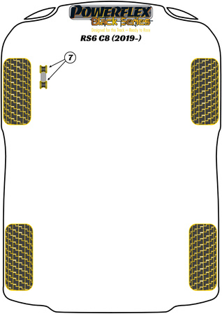 Přední stabilizátor spojovací pouzdro 10mm Polyuretanové pouzdro Powerflex Black Series Audi A6 / S6 / RS6 A6 / S6 / RS6 C8 (2018 on) RS6 C8 PFF3-913-10BLK