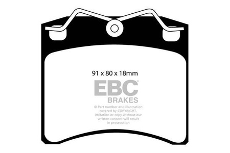 DP1116 - Sada brzdových destiček Série ULTIMAX2 EBC Brakes