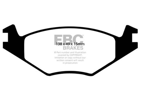 DP3517C - Sada brzdových destiček Série REDSTUFF EBC Brakes