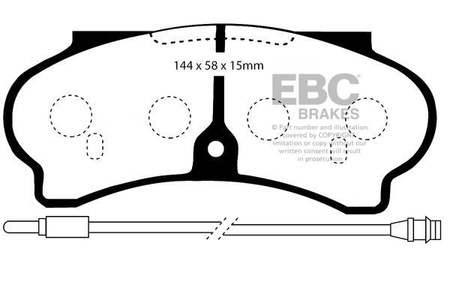 DP652 - Sada brzdových destiček Série ULTIMAX2 EBC Brakes