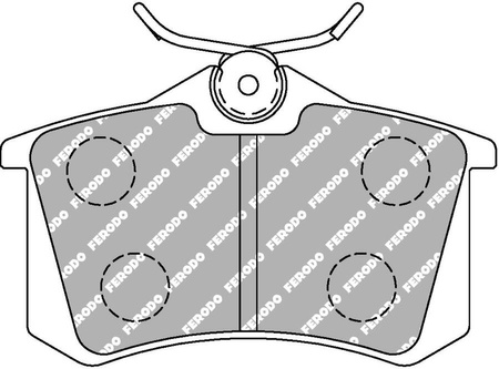 Zadní brzdová destička Ferodo Racing DS2500 FCP541H AUDI A3 A4 CITROEN C2 C3 Pluriel FERRARI 550 FORD FOCUS HONDA Accord VI MERCEDES A190 PEUGEOT 307 405 PORSCHE 928 RENAULT Clio Megane SEAT Ibiza Leon SKODA Fabia Octavia VOLKSWAGEN Golf PASSAT Scirocco