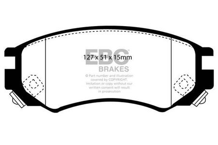 DP1101 - Sada brzdových destiček Série ULTIMAX2 EBC Brakes