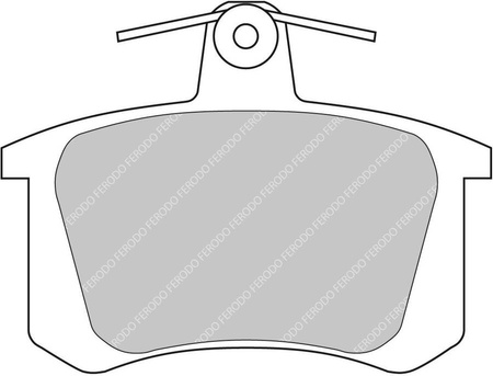 Zadní brzdová destička Ferodo Racing DS2500 FCP596H ALFA ROMEO 155 164 33 AUDI 100 100 44 44Q C3 Avant 4A5 C4 200 200 44Q 80 80 89 89Q 8A B3 90 A4 B5 8D5 A6 4A A8 Cabrio Coupe Quattro S8 Sport FIAT Croma Tipo LANCIA Thema THEMA 834 VOLKSWAGEN Golf 2