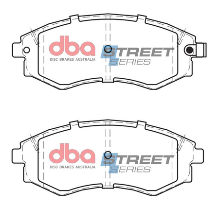 Přední brzdové destičky DBA Brake Pads Street Series Ceramic - DB1167SS DAEWOO Korando Musso HYUNDAI Coupe Elantra Lantra Matrix Sonata KIA Magentis