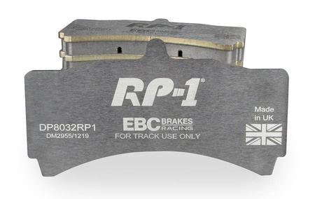 DP8032RP1 - Sada závodních brzdových destiček Série RP-1 Racing EBC Brakes