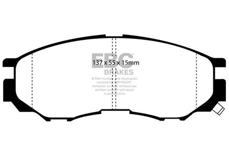 DP1124 - Sada brzdových destiček Série ULTIMAX2 EBC Brakes