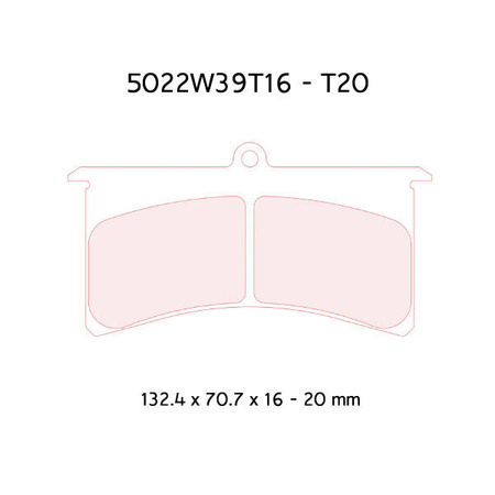 Brzdové destičky Carbone Lorraine RC6 - Opel Adam Rallye R2 (all)