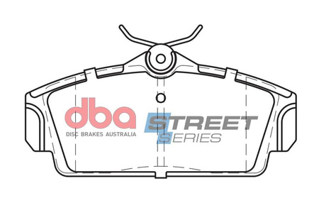 Přední brzdové destičky DBA Brake Pads Street Series Ceramic - DB1761SS NISSAN Aust NZ Almera Primera P11 W11