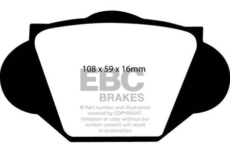 DP2109 - Sada brzdových destiček Série GREENSTUFF EBC Brakes