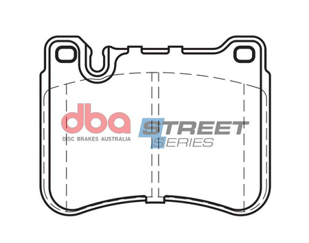 Přední brzdové destičky DBA Brake Pads Street Series Ceramic - DB2235SS MERCEDES-BENZ C-Class W203 C320 TD C350 Coupe CL203 CLC-Coupe CLC203 CLC350 CLK C209 CLK320 D CLK350 SLK R171 SLK350