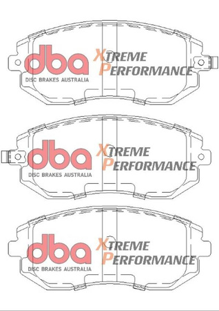 Přední brzdové destičky DBA Brake Pads Xtreme Performance ECE R90 certified Hawk HB432x.661 - DB1491XP SUBARU BRZ Forester SG5 Impreza Sport Legacy BL5 BLD BP5 BPD BRD Outback XV TOYOTA GT86