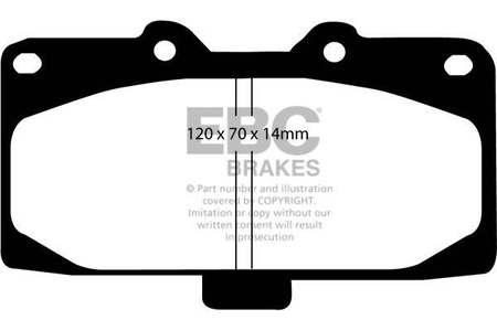 DP31200C - Sada brzdových destiček Série REDSTUFF EBC Brakes