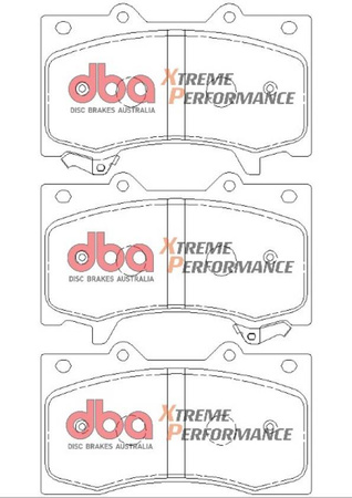 Přední brzdové destičky DBA Brake Pads Xtreme Performance - DB2242XP NISSAN Patrol Y62