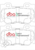Zadní brzdové destičky DBA Brake Pads Street Performance Hawk HB602x.545 - DB2401SP INFINITI FX30D FX37 FX50 G37 M30D M35h M37 Q50 Hybrid Q60 Coupe Q70 QX70 NISSAN 370Z Nismo Skyline V36 V36