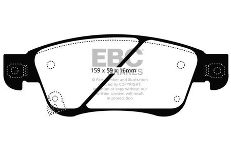 DP1807 - Sada brzdových destiček Série ULTIMAX2 EBC Brakes