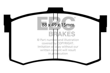 DP631 - Sada brzdových destiček Série ULTIMAX2 EBC Brakes