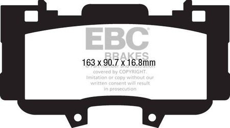 DP93042 - Sada brzdových destiček Série ORANGESTUFF EBC Brakes