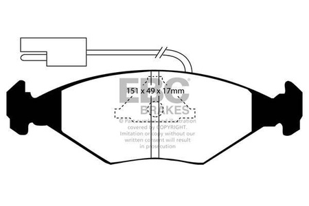 DP704 - Sada brzdových destiček Série ULTIMAX2 EBC Brakes
