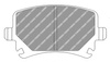 Zadní brzdová destička Ferodo Racing DS1.11 FCP1636W AUDI A3 TT SEAT ALHAMBRA LEON Toledo III SKODA Octavia II SUPERB II 3T4 Estate 3T5 VOLKSWAGEN CC 358 EOS 1F7 1F8 Golf 5 GOLF V 1K1 Convertible 517 PASSAT SCIROCCO SHARAN Touran