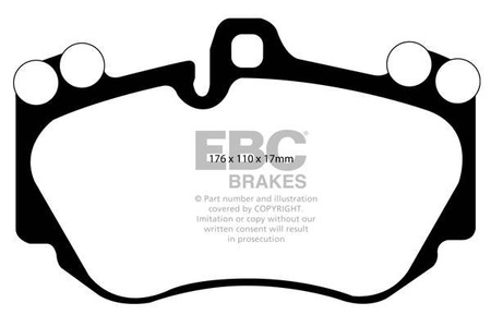 DP31905C - Sada brzdových destiček Série REDSTUFF EBC Brakes