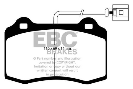 DP41140/2R - Sada brzdových destiček Série YELLOWSTUFF EBC Brakes