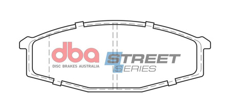 Přední brzdové destičky DBA Brake Pads Street Series Ceramic - DB321SS DATSUN Patrol 160 NISSAN Cabstar F22 F23 260 Y60