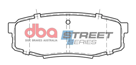 Zadní brzdové destičky DBA Brake Pads Street Series Ceramic - DB1857SS LEXUS LX450 LX570 TOYOTA Landcruiser 200 series Sequoia