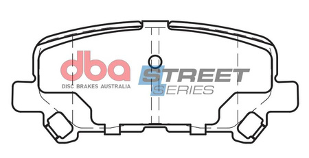 Zadní DBA brzdové destičky Street Series Ceramic - DB2368SS