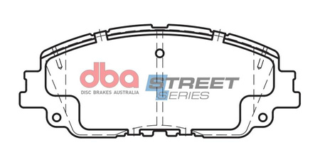 Přední brzdové destičky DBA Brake Pads Street Series Ceramic - DB2449SS LEXUS UX250h TOYOTA Camry Rav 4
