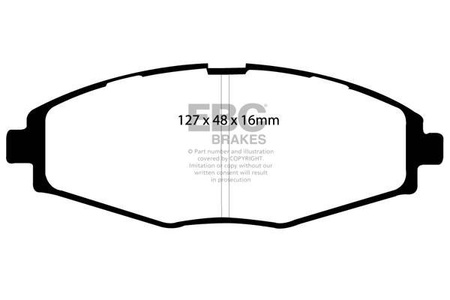 DP1212 - Sada brzdových destiček Série ULTIMAX2 EBC Brakes