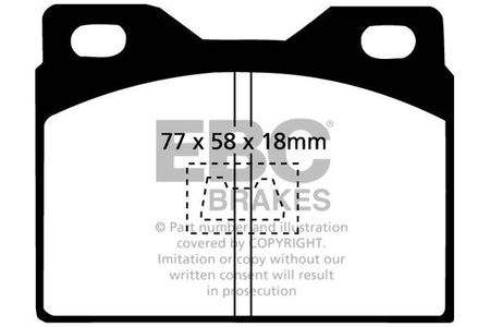 DP220/2 - Sada brzdových destiček Série ULTIMAX2 EBC Brakes