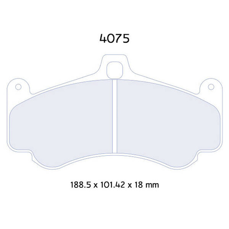 Brzdové destičky Carbone Lorraine RC6 - Porsche 996 3,6 GT3/ GT3 Cup/ 996 GT2 (02-)
