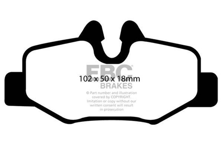 DP41554R - Sada brzdových destiček Série YELLOWSTUFF EBC Brakes