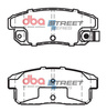 Zadní brzdové destičky DBA Brake Pads Street Series Ceramic - DB1671SS MAZDA RX8
