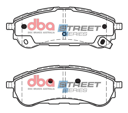 Zadní brzdové destičky DBA Brake Pads Street Series Ceramic - DB15016SS FORD Ranger